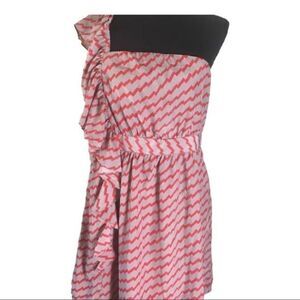 #132 INA ruffled one shoulder mini dress